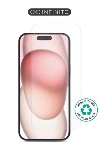 eSTUFF iPhone 16/15 Plus (10 kos) Prozorno steklo, Bulk pakiranje