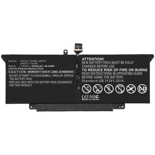 CoreParts Baterija za prenosnik Dell 49.28Wh Li-Pol 7.7V 6400mAh črna