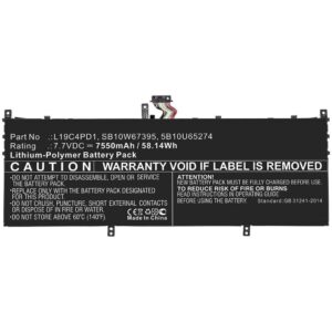 CoreParts Baterija za prenosnik Lenovo 49.28Wh Li-Pol 7.7V 6400mAh Črna