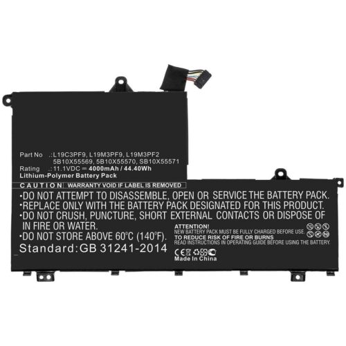 CoreParts Baterija za prenosnik Lenovo 53.71Wh Li-Pol 11.55V 4650mAh črna